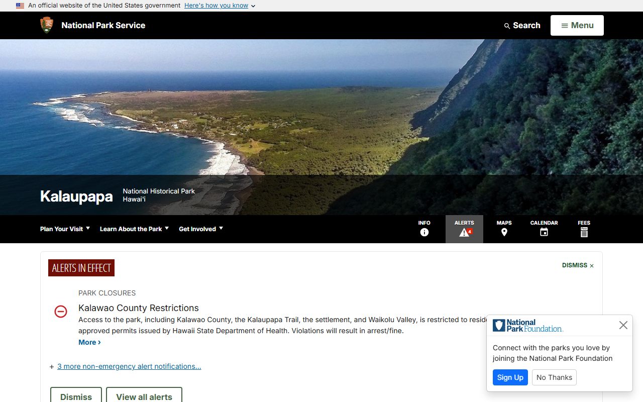 Kalaupapa National Historical Park Kalawao County death index records